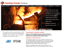 Tablet Screenshot of columbianafoundry.com